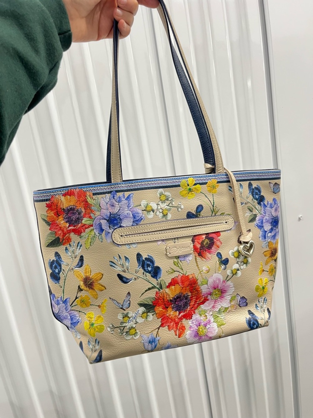 Brighton Blossom Hill Marnie Floral Print Tote Bag in Beige